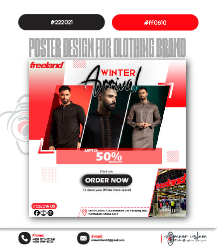 Freeland Event Poster Design by Umaer Islam